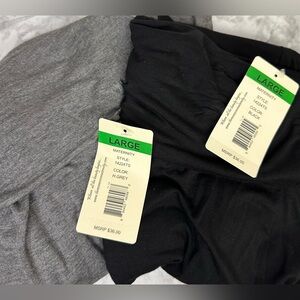 NWT Three Seasons Maternity Black and Gray size L maxi skirts